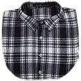 thumbnail image 1 of Kukuzhu Lady Half Shirt Blouse Collar Plaid Dickey Fake Collar False Collar Detachable Collar for Women, 1 of 5