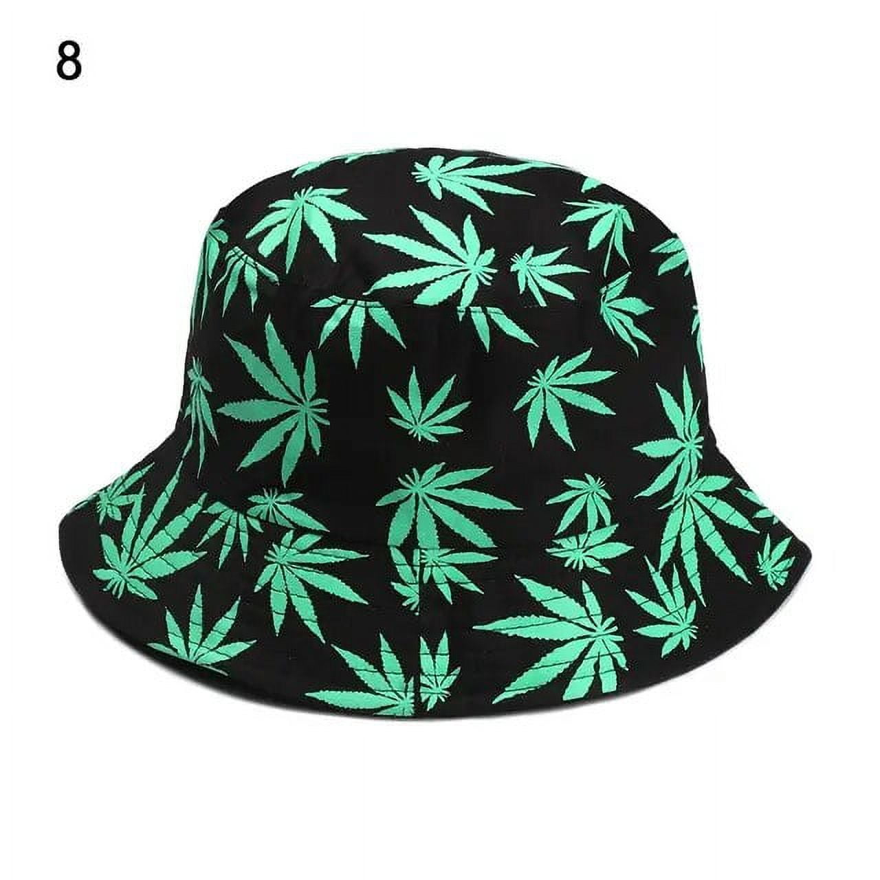 Kukuzhu Maple Leaf Panama Bucket Hat Women Men Hip Hop Cap Couple ...