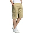 thumbnail image 1 of Kukuzhu Men Casual Multiple Pockets Drawstring Cargo Shorts Big & Tall Belted Shorts, 1 of 5