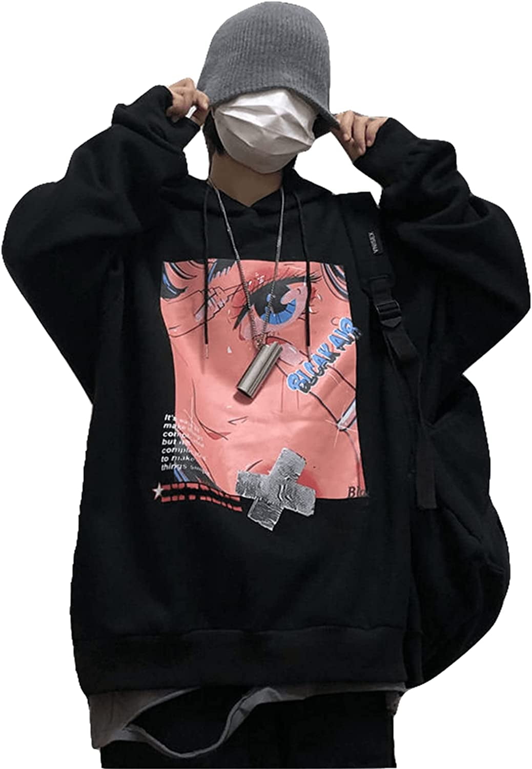 My Hero Academia Katsuki Bakugo Anime Hoodies Sweatshirt Unisex Clothes Men  Women Moletom,Black,XS - Walmart.com