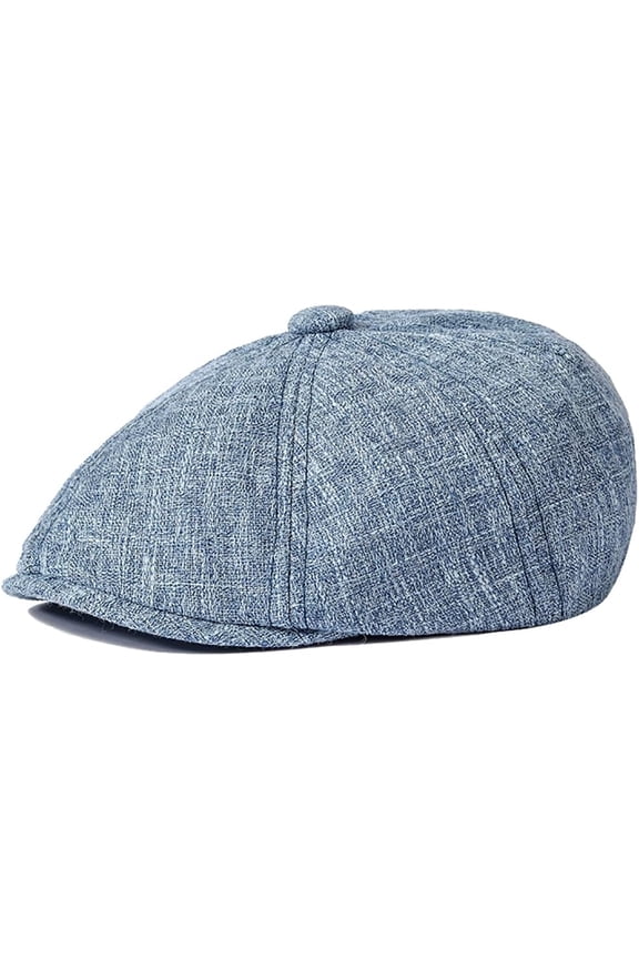 Men's Summer Newsboy Hats Breathable Flat Ivy Gatsby 8 Panel Caps Lightweight Beret Hat