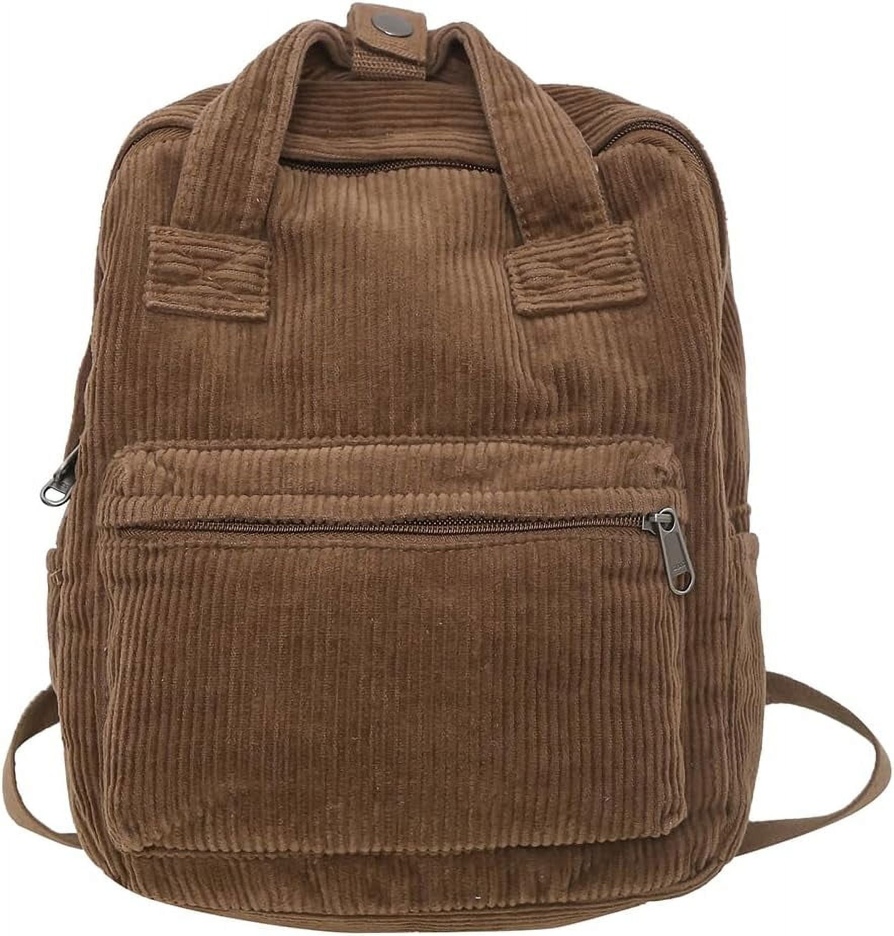 Kukuzhu Mini Backpack Purse for Women Small Corduroy