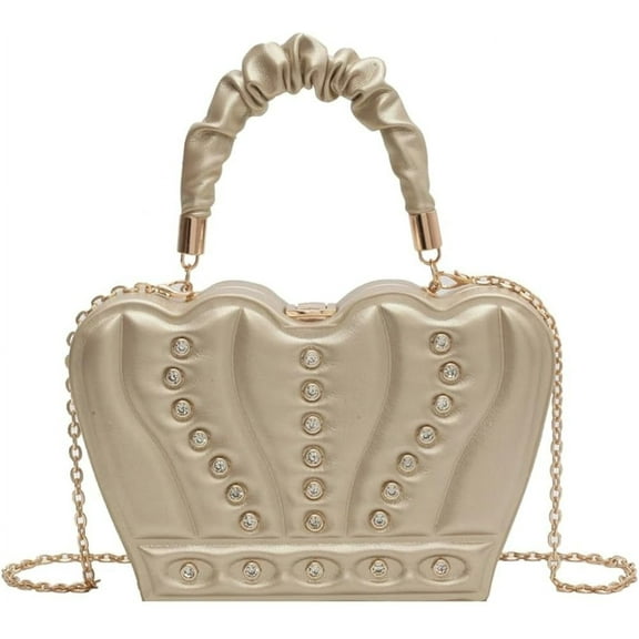 Kukuzhu Mini Purse for Women Cute Leather Hobo Tote Bag Fashion Chain Shoulder Bag