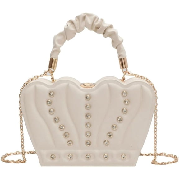 Kukuzhu Mini Purse for Women Cute Leather Hobo Tote Bag Fashion Chain Shoulder Bag