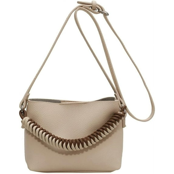 Kukuzhu Mini Shoulder Bags for Women Fashion Leather Bucket Handbag Casual Soft Praty Tote Bag