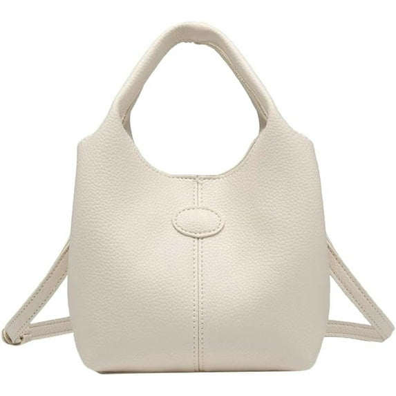 Kukuzhu Mini Shoulder Bags for Women Fashion Leather Bucket Tote Bag Casual Hobo Handbag