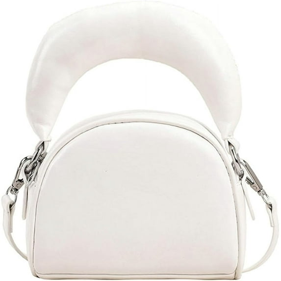 Kukuzhu Mini Top Handle Bag for Women Cute Tote Handbag PU Leather Shoulder Bag Trendy Crossbody Clutch Purse Small Satchel Bag