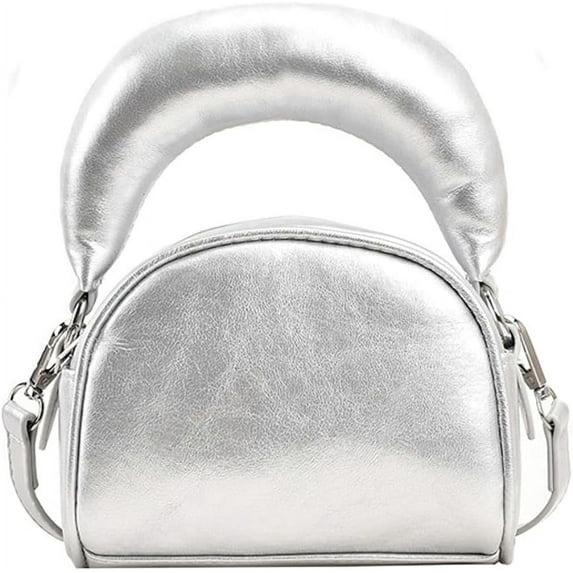 Kukuzhu Mini Top Handle Bag for Women Cute Tote Handbag PU Leather Shoulder Bag Trendy Crossbody Clutch Purse Small Satchel Bag