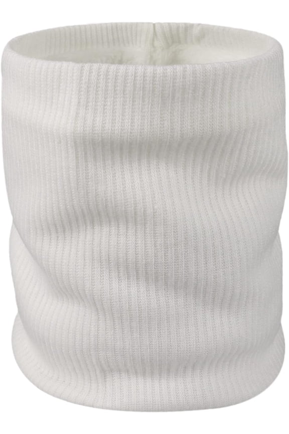 Neck Warmer Winter Knit Fleece Lined Neck Gaiter Heat Trapping Thermal Ski Tube Circle Loop Half Face Mask