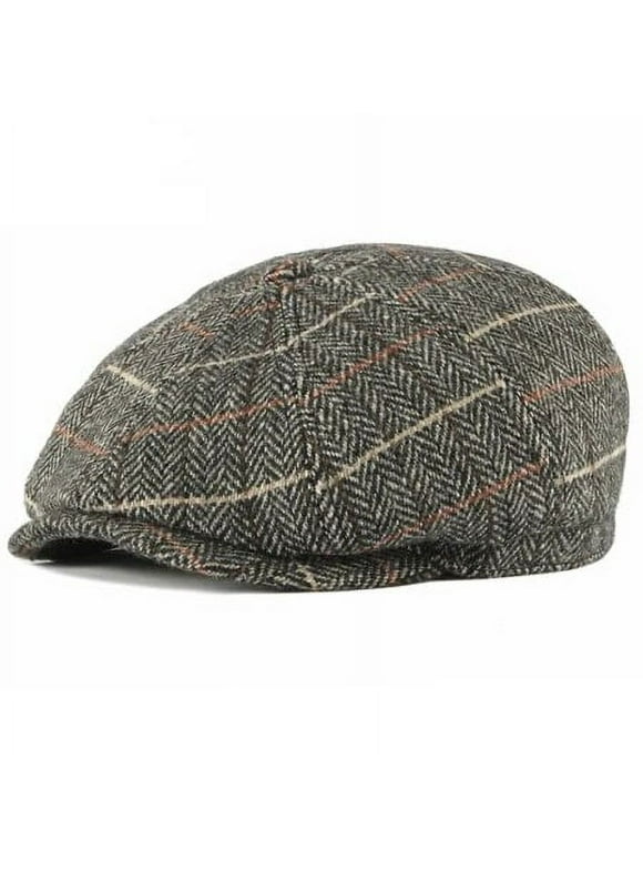 Cappello Flat Cap Uomo In Cotone - Berretto Regolabile 56-60cm, Stile Classico