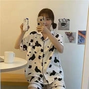 Kukuzhu Pijama Shin Chanv Anime Pajamas Japanese Sleepwear for Women Girls Summer Nightwear Cartoon Cute Home suit Sleep Costume Party