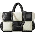 thumbnail image 1 of Kukuzhu Puffer Tote Bag, Large Puffy Bags for Women Light Winter Down Cotton Padded Quilted Tote Bag Shoulder Handbag Purse, 1 of 6