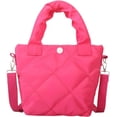 thumbnail image 1 of Kukuzhu Puffer Tote Bag Small Quilted Crossbody Bag Women Down Cotton Padded Shoulder Bag Lightweight Hobo Handbag, 1 of 8