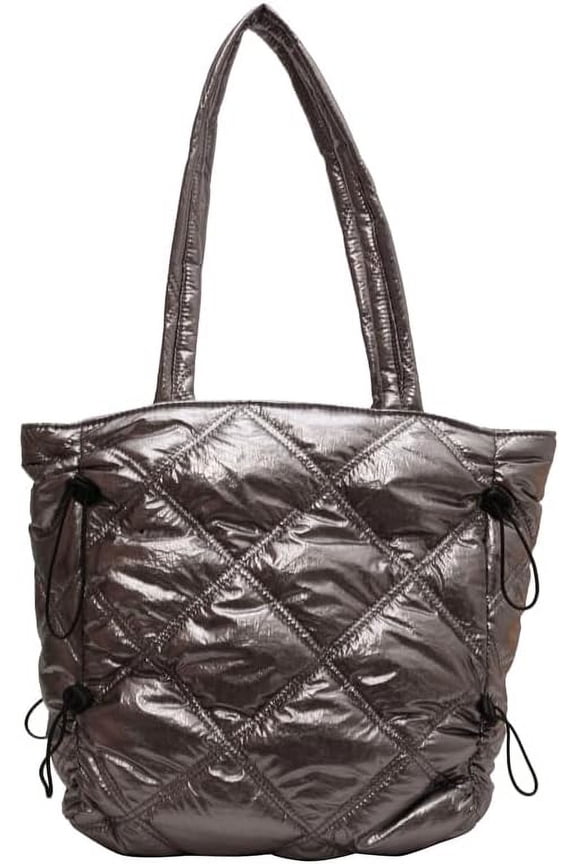 Puffer Tote Bag, Soft Lightweight Trendy Quilted Tote Bag for Women Designer Cloud Pleated Shoulder Bag