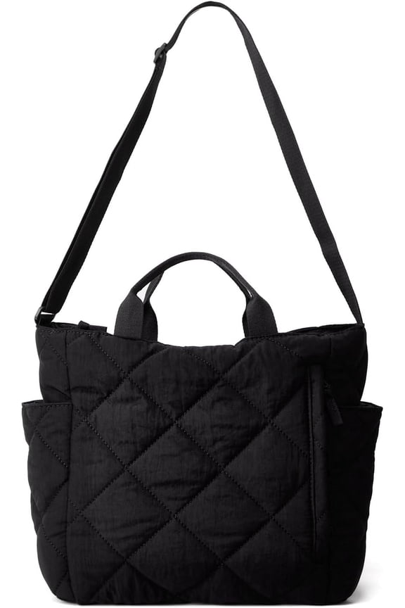 Puffer Tote Bag Women Quilted Crossbody Handbag Lattice Padded Hobo Puffy Purse Casual Satchel Bag