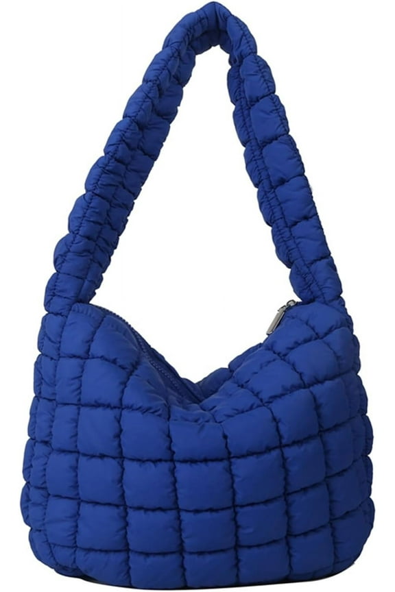 Puffer Tote Bag Women Quilted Large Shoulder Bags Puffy Bubble Hobo Pleated Purse Nylon Padding Cloud Crossbody Bag 2023
