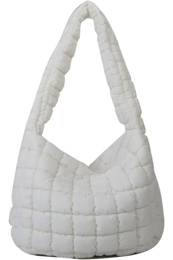 Puffer Tote Bag Women Quilted Large Shoulder Bags Puffy Bubble Hobo Pleated Purse Nylon Padding Cloud Crossbody Bag 2023