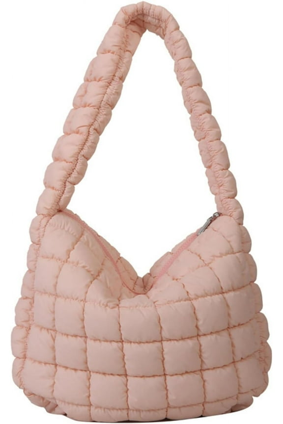 Puffer Tote Bag Women Quilted Large Shoulder Bags Puffy Bubble Hobo Pleated Purse Nylon Padding Cloud Crossbody Bag 2023