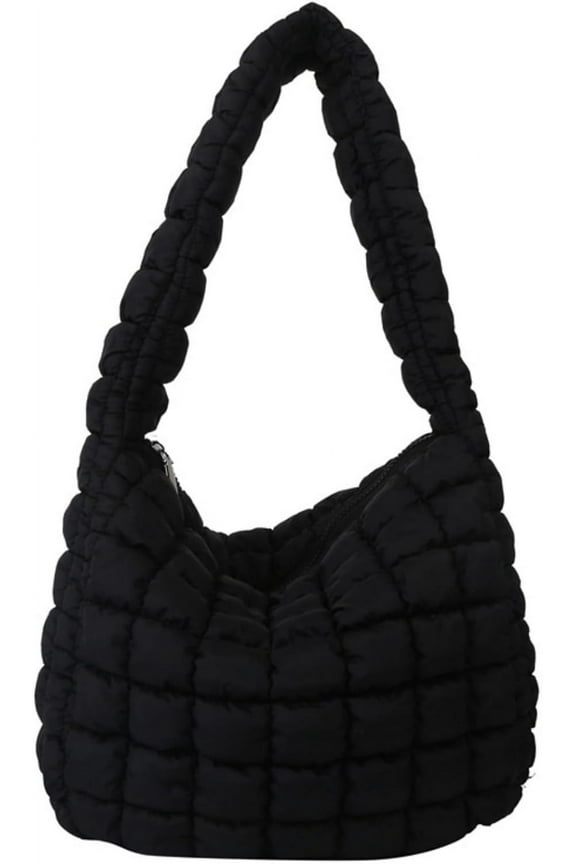 Puffer Tote Bag Women Quilted Large Shoulder Bags Puffy Bubble Hobo Pleated Purse Nylon Padding Cloud Crossbody Bag 2023