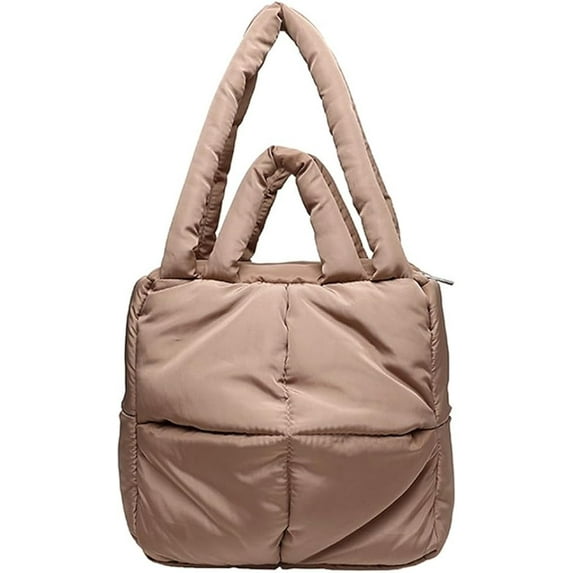 Kukuzhu Puffer Tote Bag for Women Quilted Lightweight Hobo Crossbody Shoulder Bag Soft Padded Shoulder Handbag Purse 2023