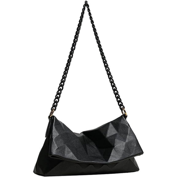 Kukuzhu Quilted Chain Shoulder Purse for Women Stylish Designer Evening Bag Envelope Clutch Small Quilted Crossbody Bags