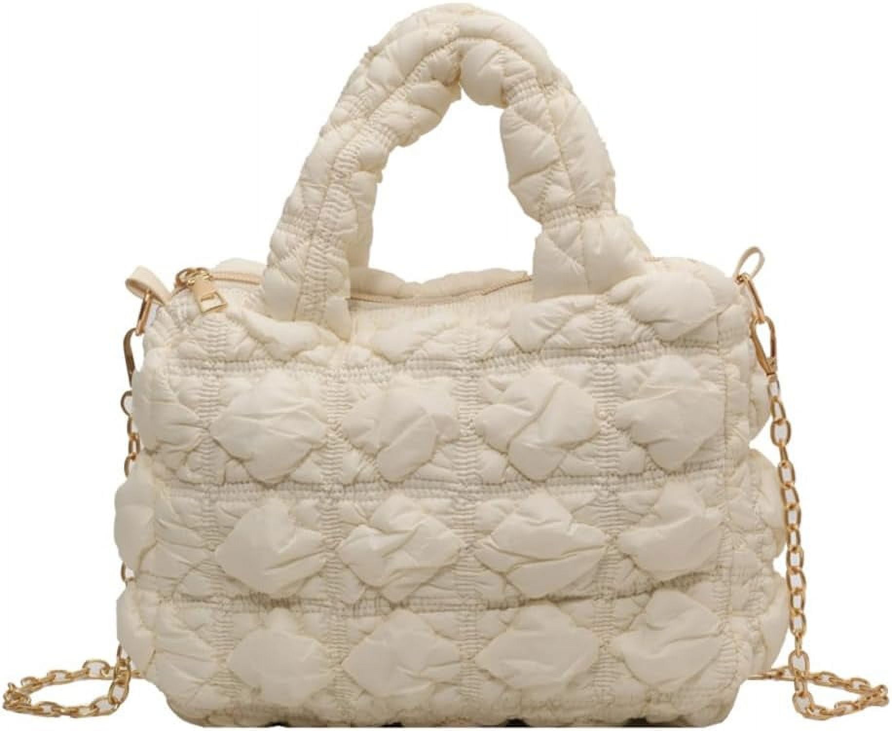 Kukuzhu Quilted Crossbody Bag for Women Shoulder Purse with Chain Strap