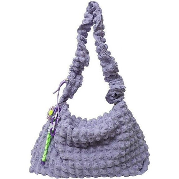 Kukuzhu Quilted Shoulder Bag for Women Padding Down Cotton Large Hobo Bag