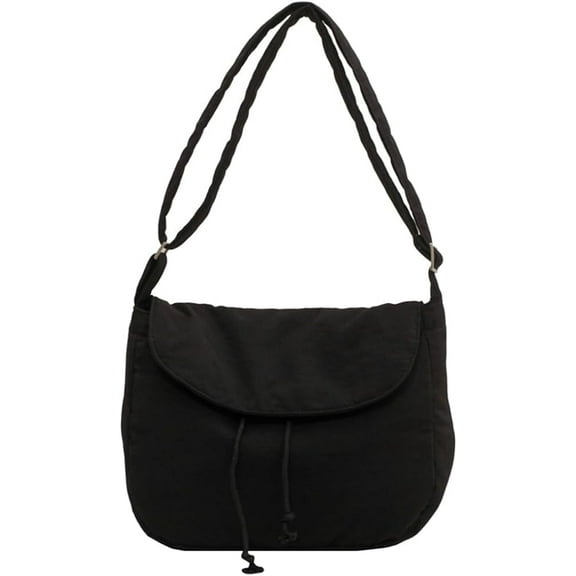 Kukuzhu Quilted Shoulder Tote Bag Women Padding Cotton Down Message Bag Casual Fashion Shoulder Bag Purse