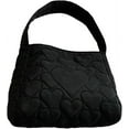 thumbnail image 1 of Kukuzhu Quilted Shoulder Tote Bag for Women Padding Down Cotton Hobo Bag Casual Fashion Handbag Purse, 1 of 6