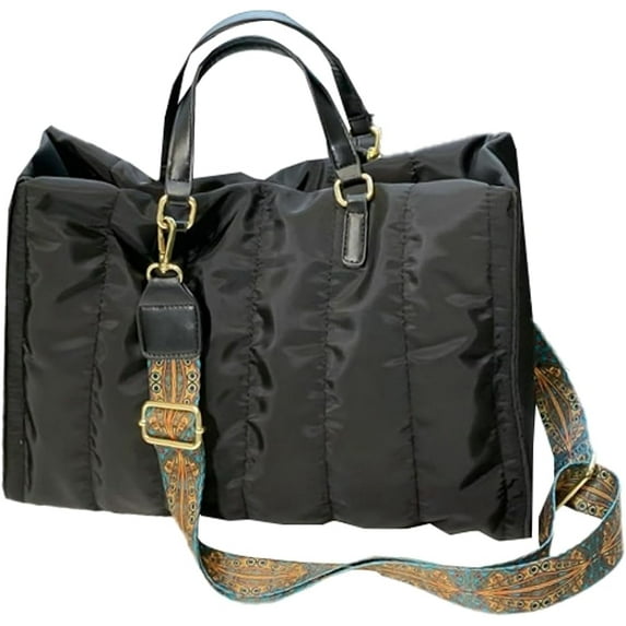 Kukuzhu Quilted Shoulder Tote Shoulder Bag Women Padding Cotton Down Hobo Bag Large Fashion Shopping Bags