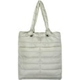 thumbnail image 1 of Kukuzhu Quilted Tote Bag for Women Padding Down Cotton Shoulder Hobo Bag Lightweight Handbag Purse Top Handle Bag, 1 of 8