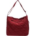 thumbnail image 1 of Kukuzhu Quilted Tote Bag for Women Padding Down Hobo Bag Casual Large Shoulder Bag, 1 of 6