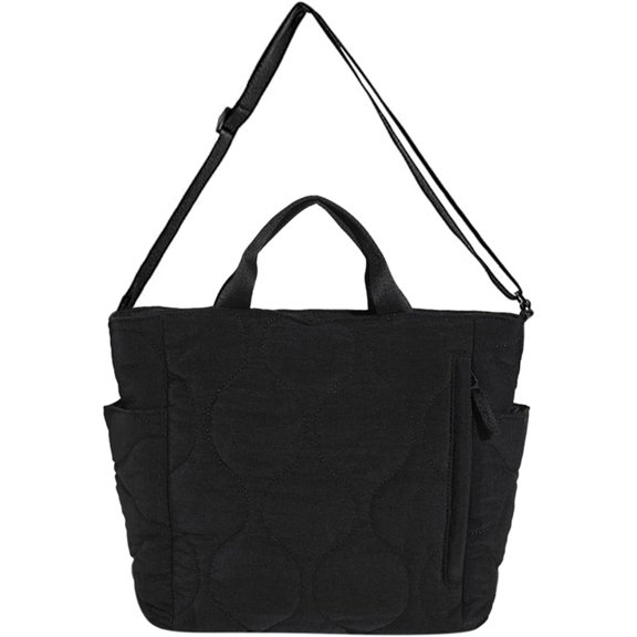 Kukuzhu Quilted Tote Bag for Women Puffer Hobo Handbag Lightweight Quilted Padding Shoulder Bag Nylon Padded Crossbody Bag