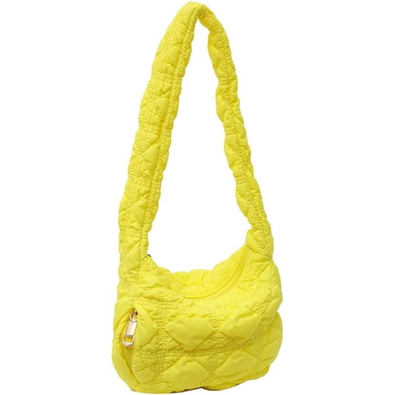 Kukuzhu Quilted Tote Bag for Women Small Puffer Bag Quilted Bag Lightweight Puffy Tote Bag Cloud Quilted Shoulder Bag