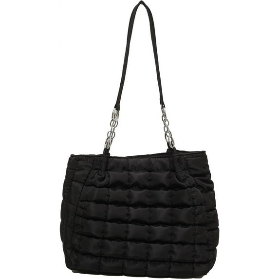 Kukuzhu Quilted Tote Bag for Women, Soft Puffer Tote Bag Lightweight Designer Pleated Shoulder Bag Purse Handbags