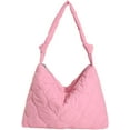 thumbnail image 1 of Kukuzhu Quilted Tote Bag for Women, Soft Puffer Tote Bag Lightweight Trendy Designer Lozenge Cos Bag Handbags, 1 of 7