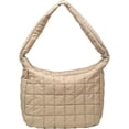 thumbnail image 1 of Kukuzhu Quilted Tote Bags for Women Lightweight Quilted Puffer Shoulder Bags Cotton Padded Hobo Purse Lattice 2023, 1 of 6