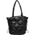 thumbnail image 1 of Kukuzhu Quilted Women's Hobo Bag Padding Down Cotton Shoulder Bag Armpit Purse Handbag Large Work Totes Top Handle Bag, 1 of 8