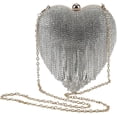 thumbnail image 1 of Kukuzhu Rhinestone Evening Bags Purses Women Chic Tassel Banquet Chain Crossbody Bag for Party Prom, 1 of 6