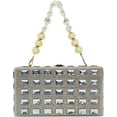 thumbnail image 1 of Kukuzhu Rhinestone Evening Bags Women Chic Square Wedding Party Evening Clutch Purse Shoulder Bag, 1 of 4