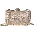 thumbnail image 1 of Kukuzhu Rhinestone Evening Bags Women Chic Wedding Party Evening Clutch Purse Shiny Bride Clutch Bag, 1 of 7