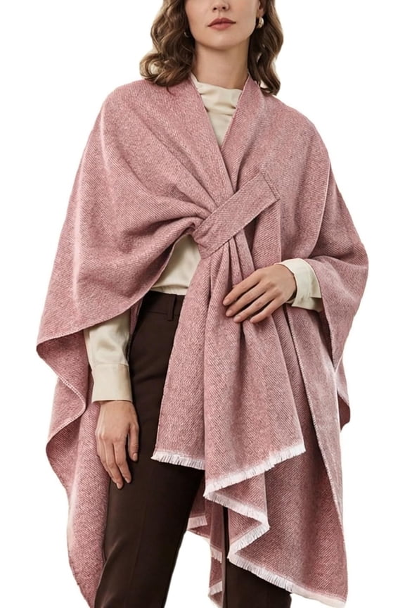 Shawl Wraps for Women ponchos Ruana Cape Open Front Duster Cardigan Sweaters for Fall Winter