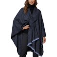 thumbnail image 1 of Kukuzhu Shawl Wraps for Women ponchos Ruana Cape Open Front Duster Cardigan Sweaters for Fall Winter, 1 of 8