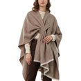 thumbnail image 1 of Kukuzhu Shawl Wraps for Women ponchos Ruana Cape Open Front Duster Cardigan Sweaters for Fall Winter, 1 of 8