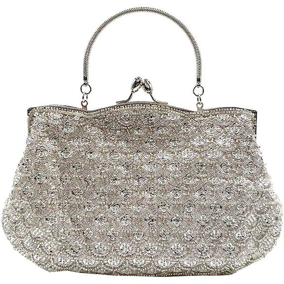 Kukuzhu Shiny Evening Handbags Women Chic Soft Wedding Party Evening Clutch Purse