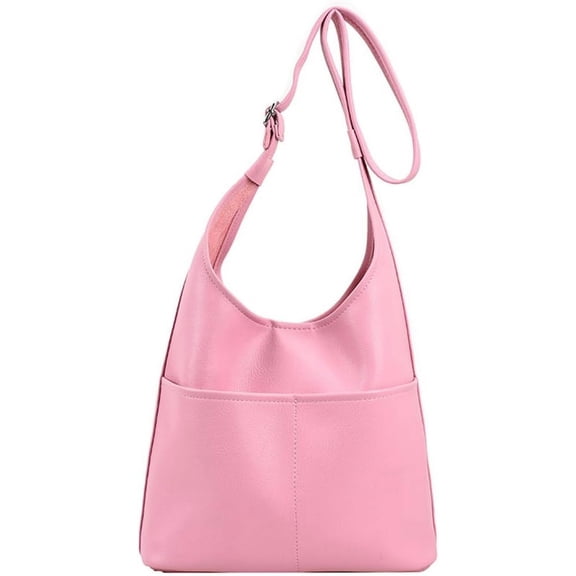 Kukuzhu Shoulder Bag Women Soft Fashion Hobo Bag Casual Leather Large Shopping Traveling Tote Bag Purse