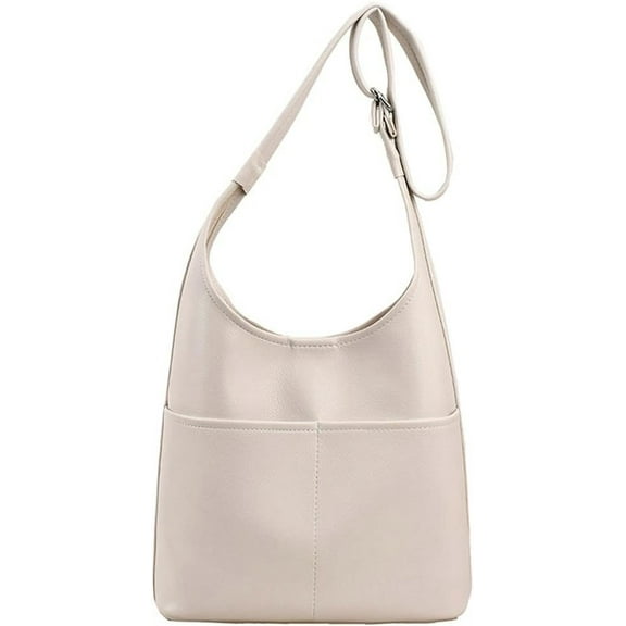 Kukuzhu Shoulder Bag Women Soft Fashion Hobo Bag Casual Leather Large Shopping Traveling Tote Bag Purse