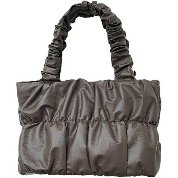 Kukuzhu Shoulder Bags for Women Fashion Bucket Hobo Bag Casual Pleated Tote Handbag