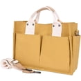 thumbnail image 1 of Kukuzhu Small Canvas Tote Bag with Multi Pockets Canvas Handbag Tote Purse for Women Canvas Crossbody Bag Top Handle, 1 of 6
