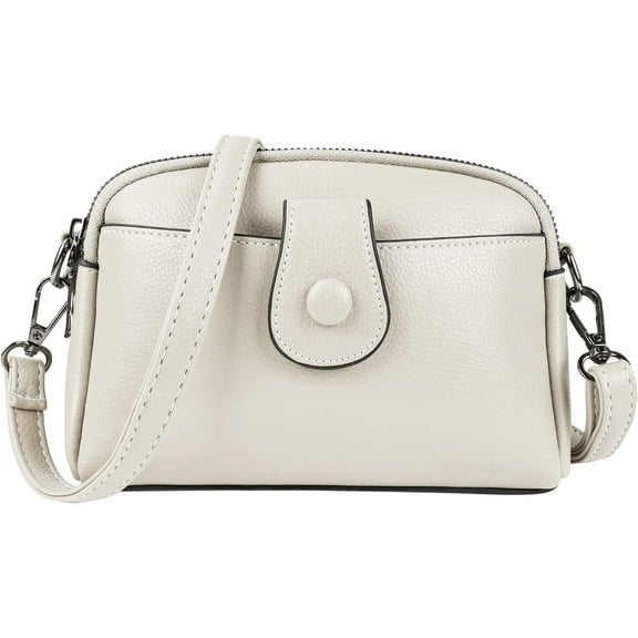 Kukuzhu Small Crossbody Bag for Women Trendy Faux Leather Shoulder Purse Handbag with Adjustable Strap